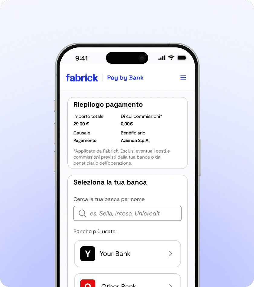 Schermata di uno smartphone con riepilogo di pagamento